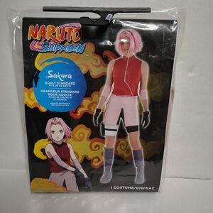 Sakura Haruno Naruto Shippuden Costume - Adult Standard Size Anime Cosplay